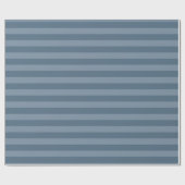 Blauwe strepen cadeaupapier (Vlak)