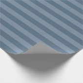 Blauwe strepen cadeaupapier (Hoek)