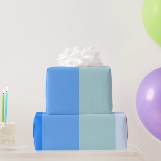 Blauwe strepen cadeaupapier (Feestgeschenken)