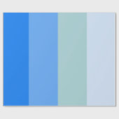 Blauwe strepen cadeaupapier (Vlak)