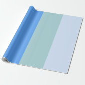 Blauwe strepen cadeaupapier (Uitgerold)