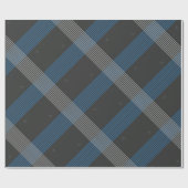 Blauwe strepen cadeaupapier (Vlak)