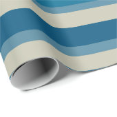 Blauwe strepen cadeaupapier (Rol Hoek)