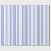 Blauwe strepen cadeaupapier (Vlak)