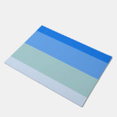 Blauwe strepen deurmat (Schuin)