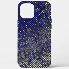 Blauwe strepen die in hun kleuren pellen Case-Mate iPhone case