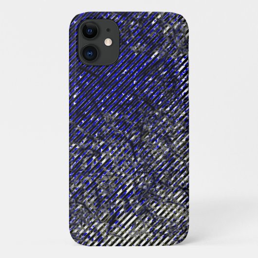 Blauwe strepen die uw kleuren afpellen Case-Mate iPhone case (Achterkant)