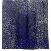 Blauwe strepen die uw kleuren afpellen douchegordijn (Voorkant)