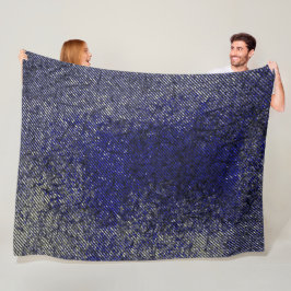 Blauwe strepen die uw kleuren afpellen fleece deken