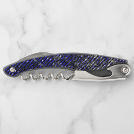 Blauwe strepen die uw kleuren afpellen kurkentrekker