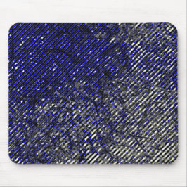 Blauwe strepen die uw kleuren afpellen muismat