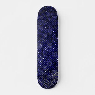Blauwe strepen die uw kleuren afpellen persoonlijk skateboard