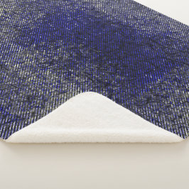 Blauwe strepen die uw kleuren afpellen sherpa deken