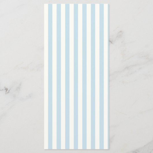 Blauwe Strepen Dop Vlak Menu (Achterkant)