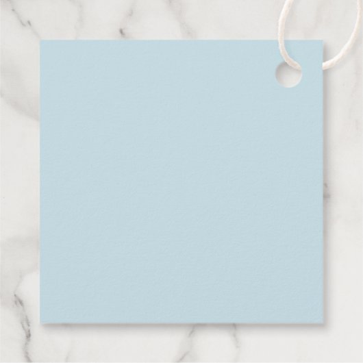 Blauwe strepen Elegant doopsel Bedankjes Labels (Achterkant)