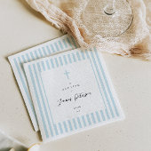 Blauwe Strepen Elegant Doppenpapier Servet