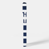 Blauwe strepen en gouden anker Case-Mate iPhone case (Achterkant / Links)