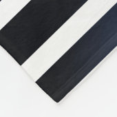 Blauwe strepen en gouden anker fleece deken (Hoek)