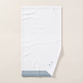 Blauwe strepen en naadloze bevestiging bad handdoek (Handdoek)