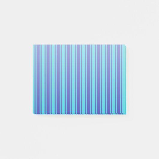 Blauwe strepen en snoep van turkooizen post-it® notes (Voorkant)