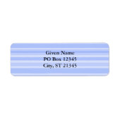 Blauwe strepen etiket (Voorkant)