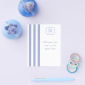 Blauwe strepen flyer (Enkel)