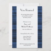 Blauwe strepen, gestreept patroon, lijnen, hernieu kaart (Voorkant)