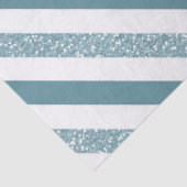 Blauwe strepen Glitter Tissuepapier (Detail)