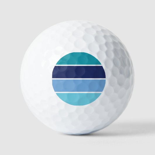 Blauwe strepen golfballen (Voorkant)