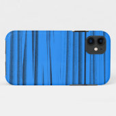 Blauwe strepen grafische kunst Case-Mate iPhone case (Achterkant (horizontaal))