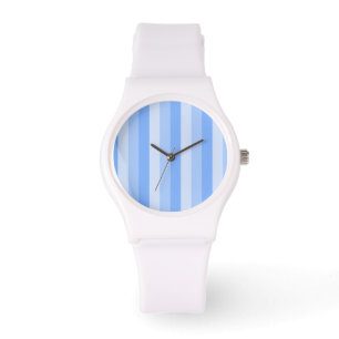 Blauwe strepen horloge