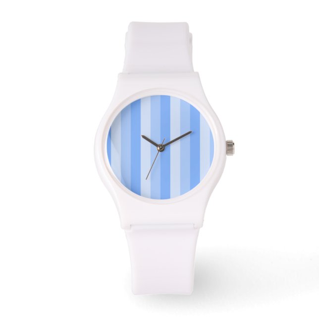 Blauwe strepen horloge (Voorkant)