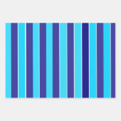 Blauwe strepen inpakpapier vel (Voorkant 3)