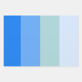 Blauwe strepen inpakpapier vel (Voorkant 3)