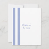 Blauwe strepen kaart (Achterkant)