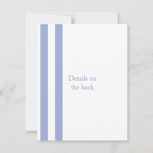 Blauwe strepen kaart (Achterkant)