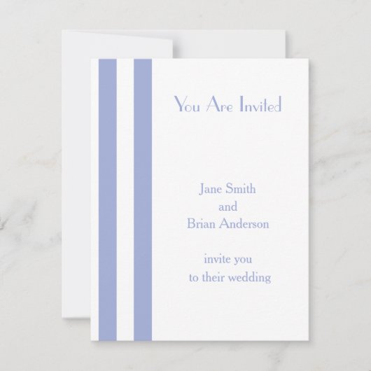 Blauwe strepen kaart (Voorkant)