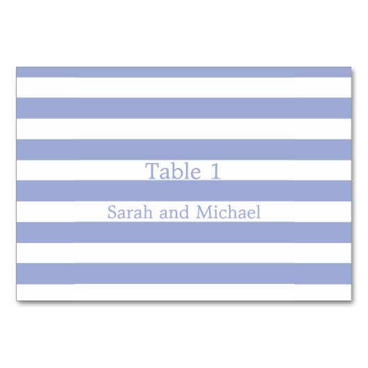 Blauwe strepen kaart (Voorkant)