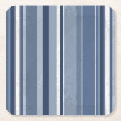 Blauwe strepen kartonnen onderzetters (Voorkant)