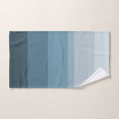 Blauwe Strepen Koele Oceaan Kleuren Chique Designe Bad Handdoek (Handdoek)