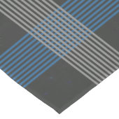 Blauwe strepen korte tafelloper (Hoek)