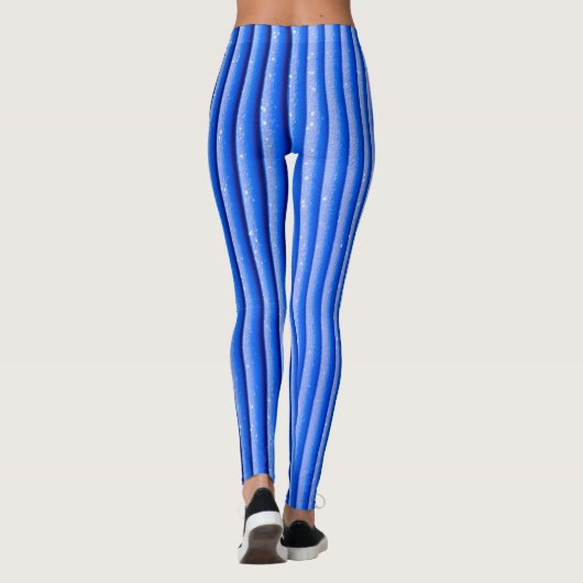 Blauwe strepen leggings (Achterkant)