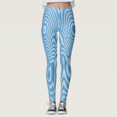 Blauwe strepen leggings (Voorkant)