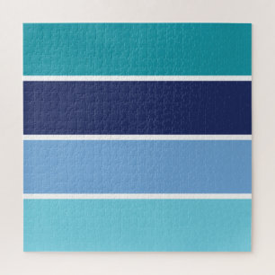 Blauwe strepen legpuzzel