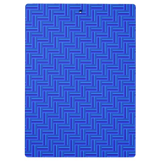 Blauwe strepen met dubbel weef klembord (Achterkant)