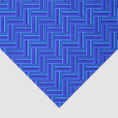 Blauwe strepen met dubbel weef tissuepapier (Detail)