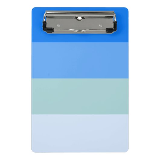 Blauwe strepen mini klembord (Voorkant)