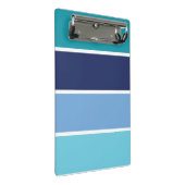 Blauwe strepen mini klembord (Schuin)