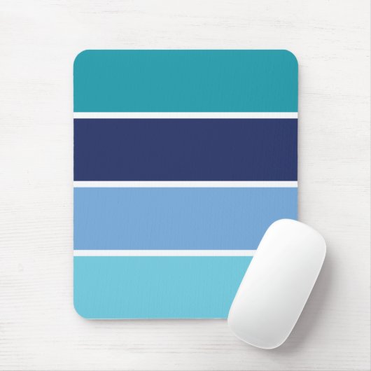 Blauwe strepen muismat (Met muis)