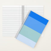 Blauwe strepen notitieboek (Binnen)